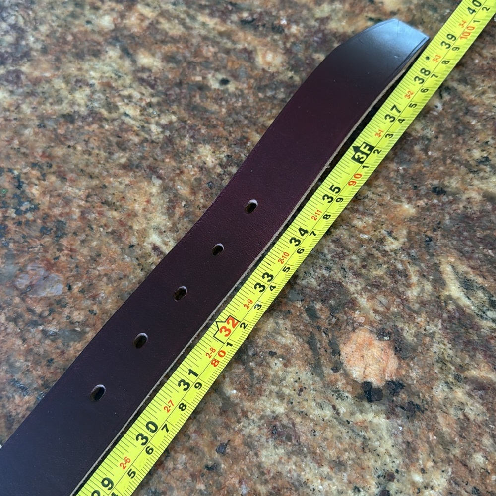 ALTSHA Men's Brown Leather Belt - Picture 9 of 13
